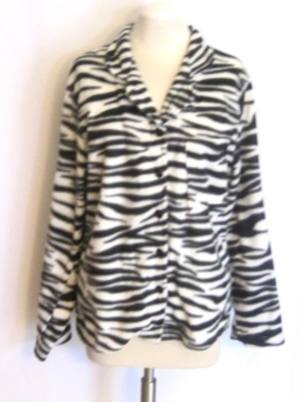 La Vie En Rose Zebra Print Pyjama/Lounge Shirt